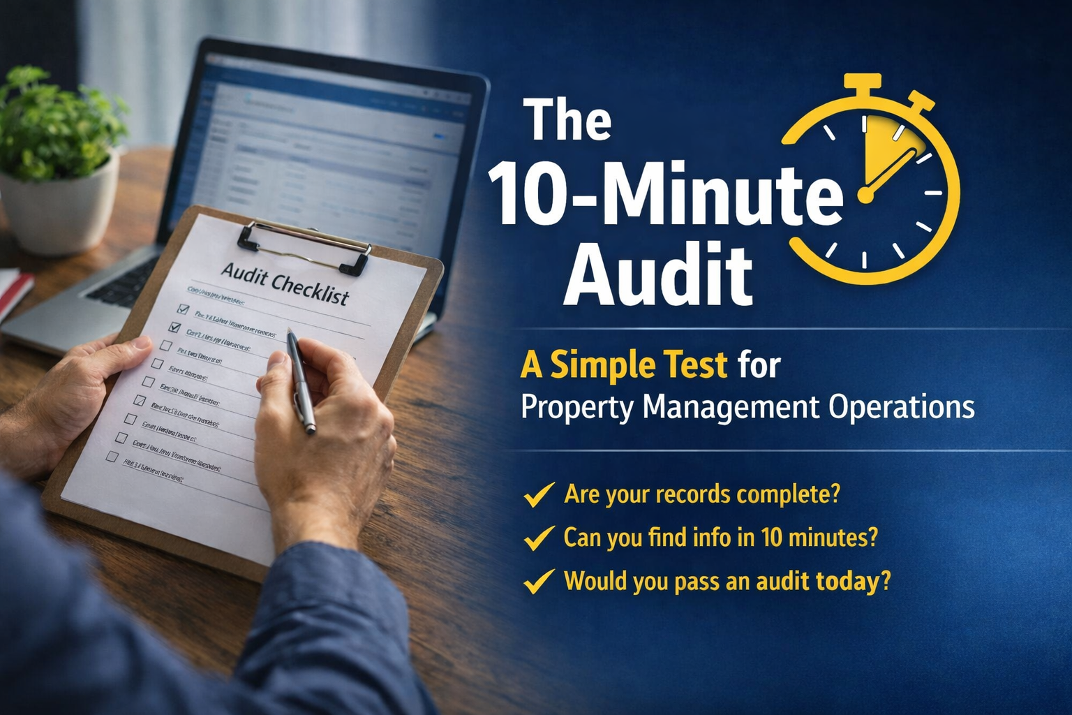 The 10-Minute Audit: A Simple Test for Property Management Operations